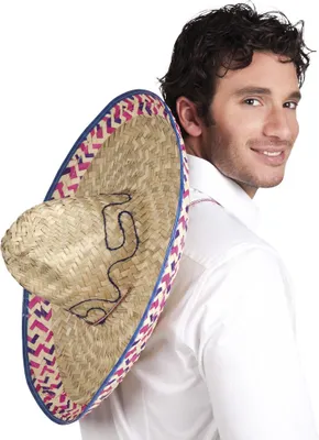 Produktbild von Sombrero bunter Rand 52cm