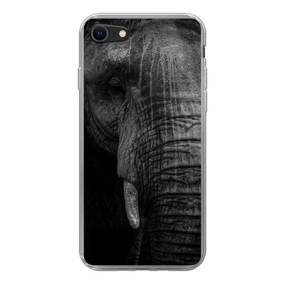 Produktbild von MuchoWow® Handyhülle Schutzhülle Hülle für iPhone SE 2020 Elefant - Tier - Porträt Silikon Softcase Handy Hülle - Kartenbesitzer
