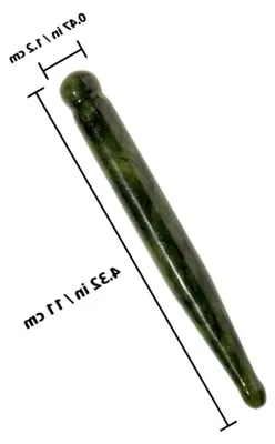 Produktbild von 2 Stück Jade Gua Sha Massagegerät für Gesicht und Augen zur Muskelentspannung und Reduzierung von Schwellungen