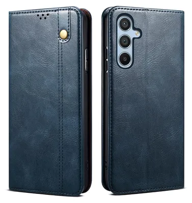Obrázek produktu pro Pouzdro pro Samsung Galaxy S25+ kožené flip pouzdro peněženka s funkcí stojánku modré