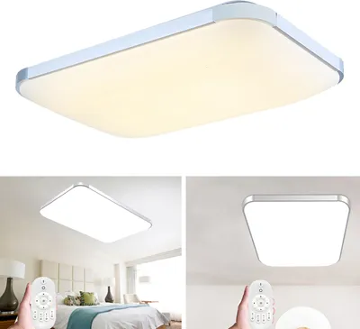 Produktbild von XINZI LED deckenlampe 72W Dimmbar LED Deckenleuchte mit Fernbedienung Flur Wohnzimmer Schlafzimmer Lampe IP44 Wasserfest