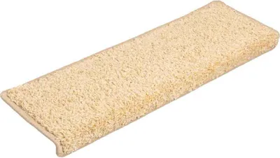 Immagine prodotto di Tappetini per scale 20 pz 65x21x4 cm Crema Bordo rettangolare