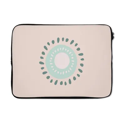 Produktbild von MuchoWow® Laptop Hülle 14 ZollSommer - Kiwi - Abstrakt Laptoptasche - Laptoptasche - Stoßsicher - Schutzhaube