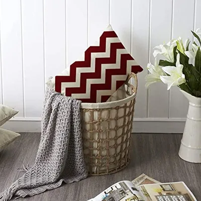 Set von 4 Dekorativen Kissenbezügen 30 x 50 cm für Innen und Außen