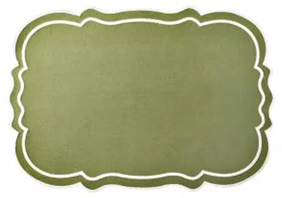 Immagine prodotto di H&H Set 4 Tovagliette Sagomate In Cotone Verde Cm 48X33