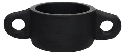 Produktbild von Pomax Chanelle Schale aus Mangoholz, Schwarz, L 21,5 x B 12 x H 7 cm