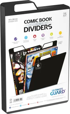 Produktbild von Ultimate Guard Premium Comic Book Dividers Schwarz (25)