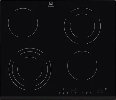 Image de Electrolux EHF6343FOK - Noir - Encastrable - 60 cm - Céramique - vitrocéramique - 4 zone(s)