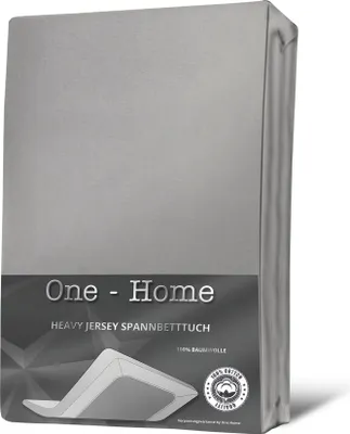 Produktbild von Topper Spannbettlaken Bettlaken silber 180x200 - 200x200  Heavy Jersey Baumwolle
