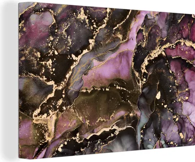 Obrázok produktu pre OneMillionCanvasses® - Obrazy na plátne - 140x90 cm, Mramor - Zlato - Kameň - Abstraktné, Nástenná umelecká tlač Nástenná dekorácia - Fotografia na plátne - Obraz na drevenom ráme