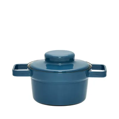 Zdjęcie produktu dla RIess Aromapot emaliowany garnek z pokrywką 16 cm 0,75 l Silent Blue