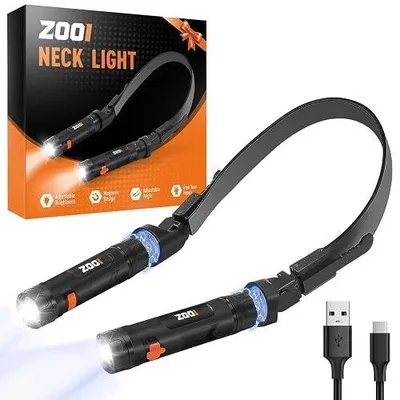 Zdjęcie produktu dla Lampka do czytania na szyję LED magnetyczna dla mężczyzny prezent