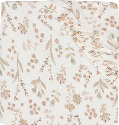 Produktbild von Jollein Bloomy Spannbettlaken - 60 x 120 cm - Jersey | Spannbettlaken & Molton