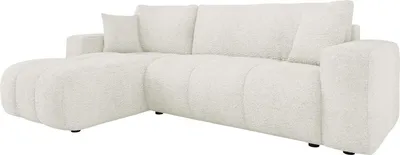 Produktbild von MIRJAN24 Ecksofa Furyn, Wohnzimmer Eckcouch mit Bettkasten und Schlaffunktion, L-Form, Seite Universal (Farbe: Coral 15)