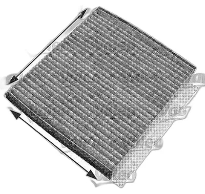 Produktbild von Innenraumfilter Aktivkohlefilter 225 mm - 204 mm VALEO für MB M-KLASSE