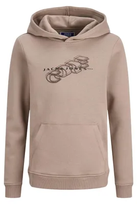 Immagine prodotto di JACK & JONES Jcofusion, felpa con cappuccio e logo, modello per ragazzi