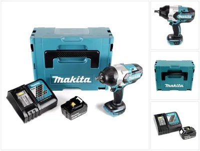 Produktbild von Makita DTW 1002 RM1J Akku Schlagschrauber 1/2“ 18V 1000Nm Brushless + 1x Akku 4,0Ah + Ladegerät + Makpac