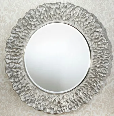 Produktbild von Casa Padrino Hotel / Restaurant Spiegel Silber Ø 110 cm - Luxus Qualität