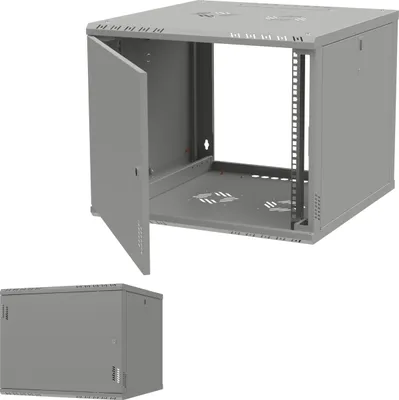 Obrázek produktu pro Serverová skříň RACK 19" 9U 600mm serverový stojan pro montáž na stěnu Grey Stalflex