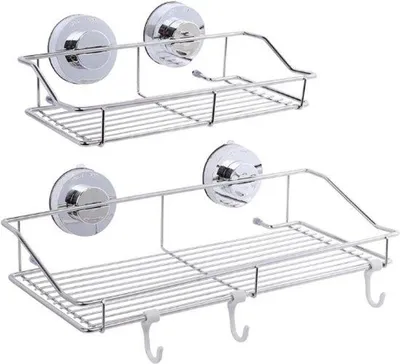 Obrázek produktu pro Silná přísavka RVS – sprchová baterie, nástěnný držák, koupelna a kuchyně