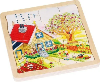 Produktbild von Schichtenpuzzle Jahreszeiten 54 Teile