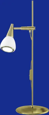 Produktbild von Deutsche Energiespar Tischleuchte Messing matt/blank Schalter Schwenkbar 50cm