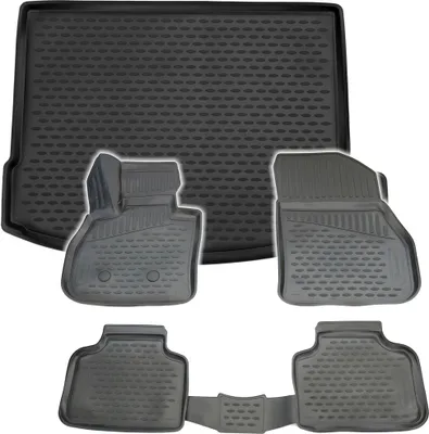 Produktbild von Gummi Kofferraumwanne + Fußmatten Set für Mini Countryman, Bj. 2016-