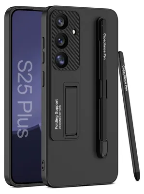 Immagine prodotto di Per Samsung Galaxy S25 Plus GKK Custodia Portapenna + Penna Nero