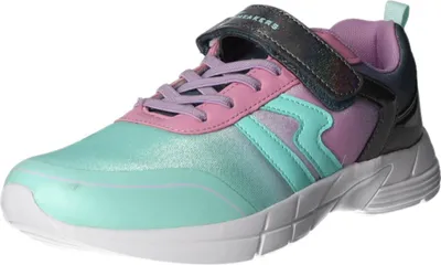 Produktbild von Sneakers Damen-Klett-Sportschuh Petrol-Mint-Rosa-Grau, Farbe:grün, EU Größe:36