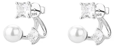 Immagine prodotto di Orecchini in argento con perla sintetica Fancy Infinite White FIW174