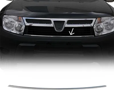 Zdjęcie produktu dla Listwa osłony chłodnicy Listwa osłony chłodnicy do Dacia Duster 2012-2018 stal nierdzewna srebrna