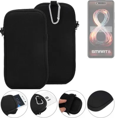 Produktbild von K-S-Trade Neopren-Hülle Handyhülle kompatibel mit Infinix Smart 8 Schutzhülle Neoprenhülle Sleeve Schutz-Hülle Gürtel Tasche Case Holster
