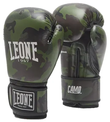 Produktbild von Leone 1947 Boxhandschuhe Mimetic Camo Grün (14oz)