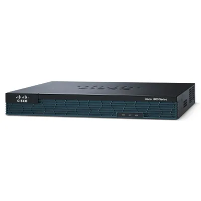 Produktbild von Cisco 1900 1921 Router - 2 Anschlüsse - PoE Ports - Management-Port - 2.0 - 512 MB - Gigabit-Ethernet - 1U - Rackmontage
