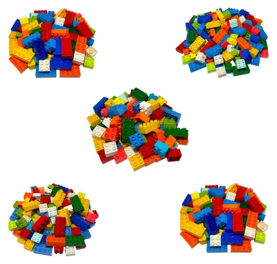 Produktbild von LEGO® DUPLO® 30 2x4 Steine und 100 2x2 Steine Bunt Gemischt - 3437 3011 NEU! Menge 130x
