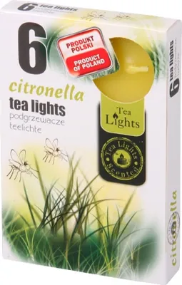 Obrázek produktu pro Nohel Garden Svíčka čajová CITRONELLA vonná 6ks