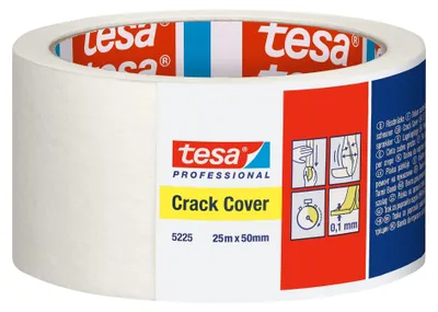 Produktbild von tesa 5225 Rissbrücke, 25 m x 50 mm, weiß | 1 Rolle