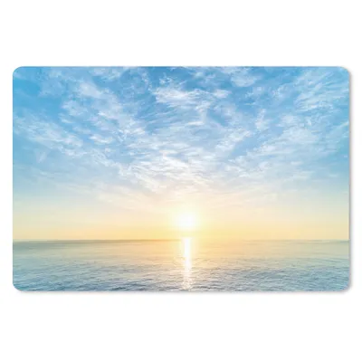 Produktbild von MuchoWow® Schreibtischunterlage Meer - Sonne - Wolken 60x40 cm - XXL Mauspad - Großes Mauspad