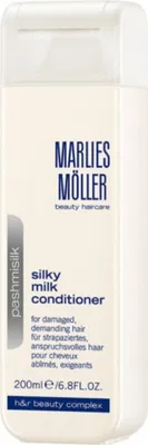 Zdjęcie produktu dla Marlies Möller Pashmisilk Silky Milk Conditioner, Kobiety, Odżywka do włosów nieprofesjonalna, Włosy zniszczone, Wszystkie kolory, Naprawa, Świecący, Wygładzający, 200 ml