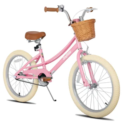 Produktbild von 18 Zoll Kinderfahrrad mit Stützrädern und Korb, Lila
