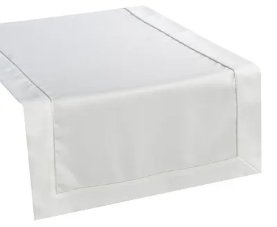 Produktbild von Eurofirany Tischläufer Tischwäsche Tischdecke Tischband 40 x 180 cm weiß Tischdeko