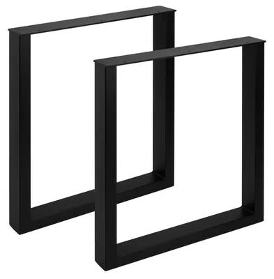 Produktbild von SOTECH Tischgestell TAB schwarz matt Profil 80 x 40 mm Höhe 720 mm Tiefe 600 mm – Kufengestell (1 Paar)
