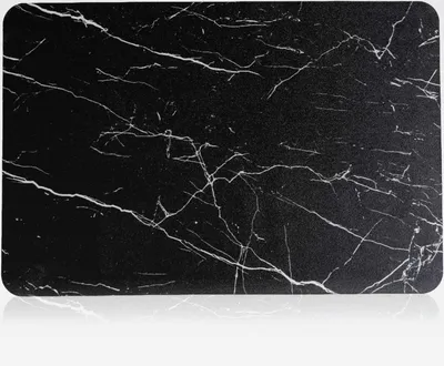 Produktbild von rutschfeste Badematte | Badvorleger super absorbierend schnelltrocknend in 40x60 cm | Abtropfmatte | Waschbarer Badteppich in Marmor schwarz für Dusche, Badewanne, Badezimmer, Toilette