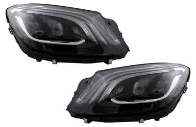 Produktbild von Voll-LED-Scheinwerfer für Mercedes S-Klasse W222 2013–2020, Schwarz.