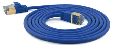 Imagen del producto de Wantec 7131 Wantec Patchkabel SSTP CAT7 Ste. CAT6a d=4mm 1,00m blau