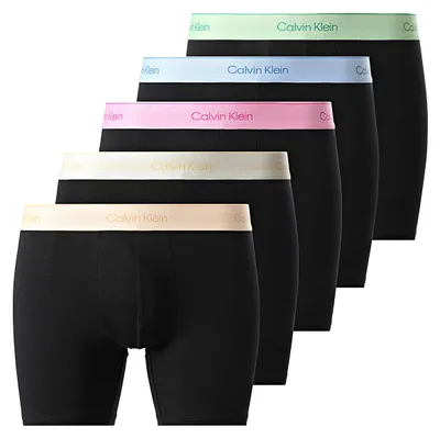 Zdjęcie produktu dla Calvin Klein 5-Pack Icon Stretch Boxers Black - Rozmiar S