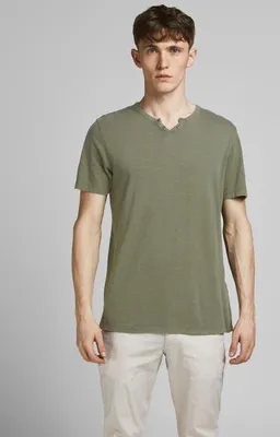 Produktbild von Jack & Jones Shirt Henley Shirt T-Shirt JJESPLIT NECK TEE