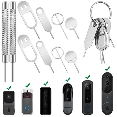 Produktbild von 8 Stück Schlüssel Entsperrwerkzeug für Türklingeln