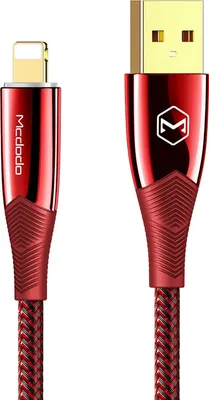 Image de Mcdodo Shark Szybki Cable Quick Charge 3A Lightning 1,2M Czerwony