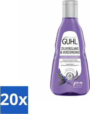 Productafbeelding van Guhl - Shampoo - Zilverglans & Verzorging - 250 ml - Voordeelverpakking - 20 stuks